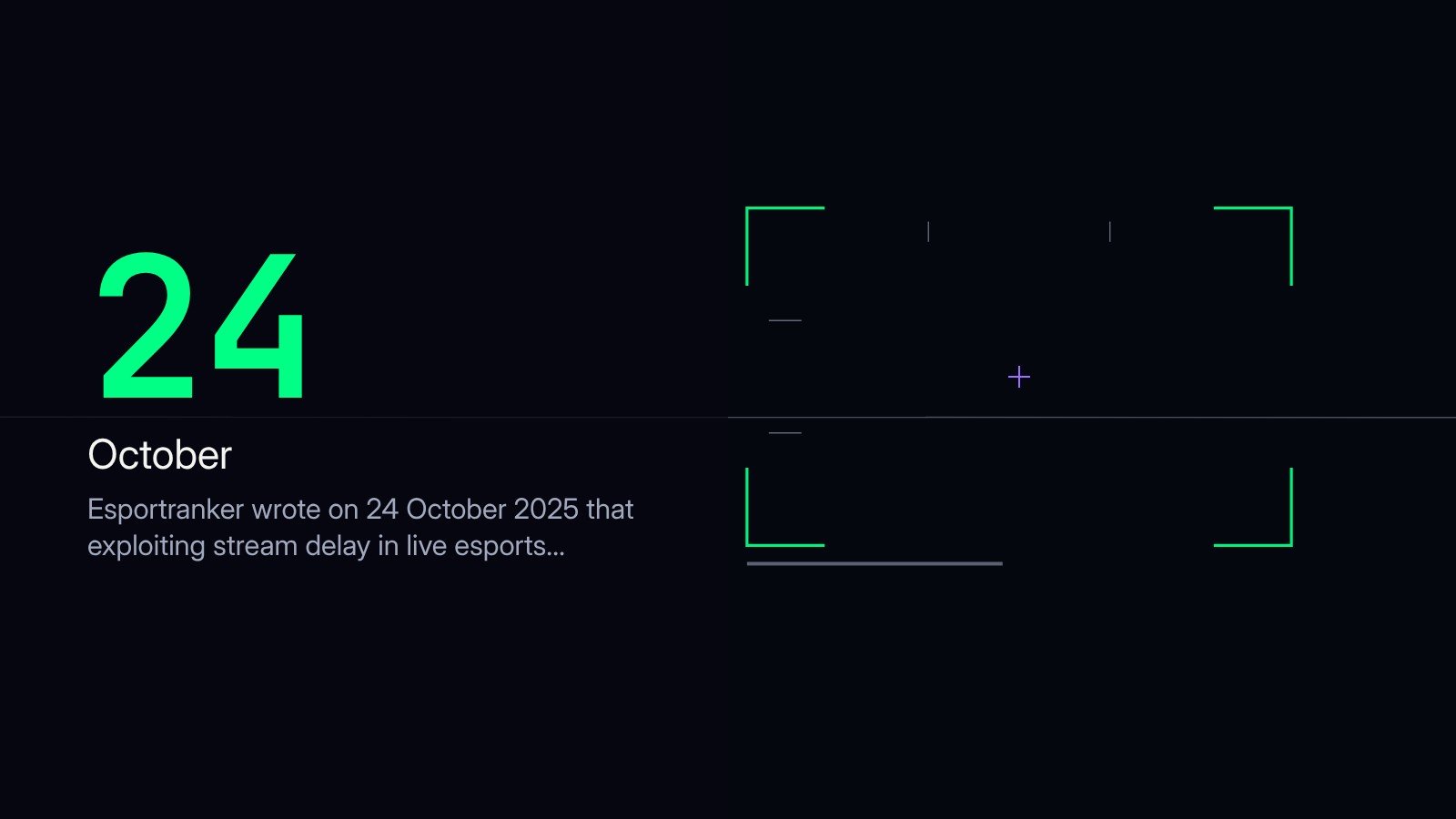 24 October — Esportranker wrote on 24 October 2025 that exploiting stream delay in live esports…